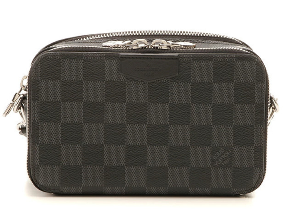 LOUIS VUITTON Alpha Wearable Wallet Damier Graphite Black